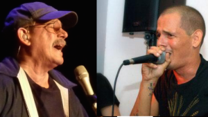 Silvio Rodríguez y su hijo Silvito "El libre".