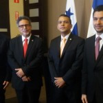 Gustavo Him, Carlos Castañeda, Francisco Fonseca y Carlos Cardoza.