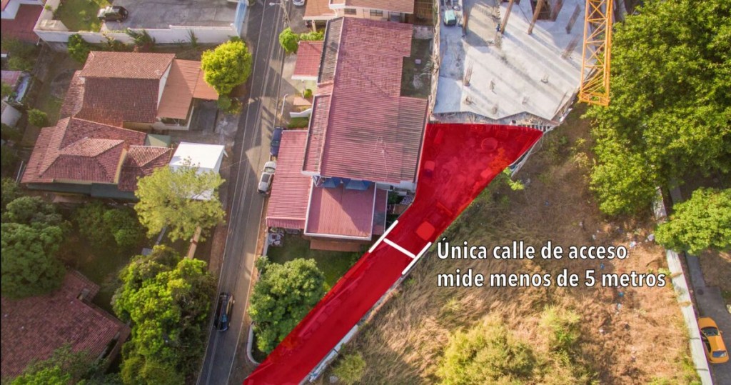 La solicitud de medición interpuesta por Ivette Tribaldos hace referencia a servidumbre entre el PH Buona Vista y calle Los Bambús, su vivienda está después del proyecto