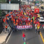 Trabajadores emprendieron este viernes marchas pordiversas avenidas de la capital – via SUNTRACS