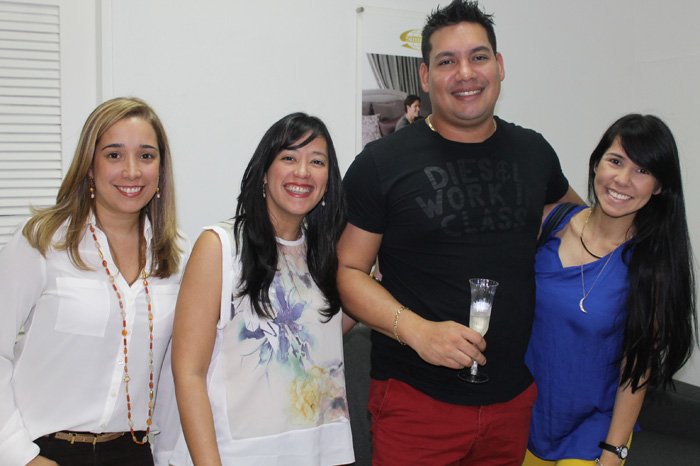 Betsy Vanpraag, Mariana Nava, Jose Yao y Katiuska de Yao