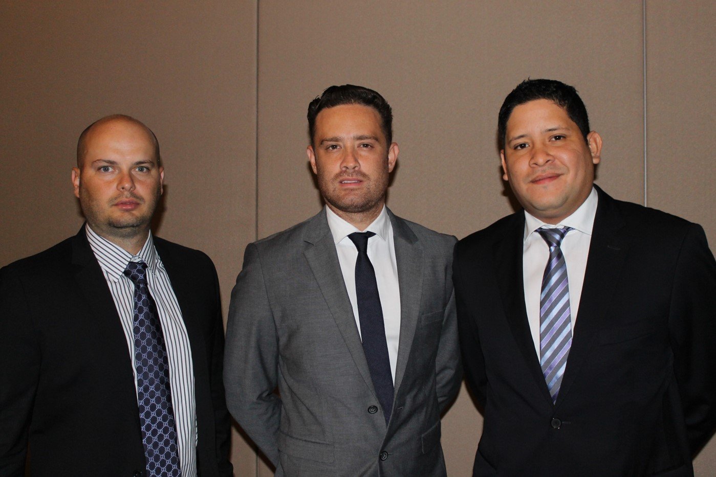 Carlos Castillo, Andrés Delgado y Ariel Pérez
