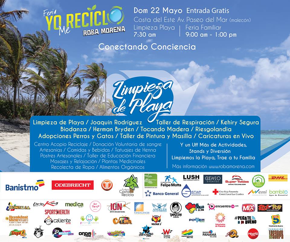 La limpieza de playa es a las 7:30 am y la feria familiar es de 9:00 am a 1:00 pm con 100 actividades en total.