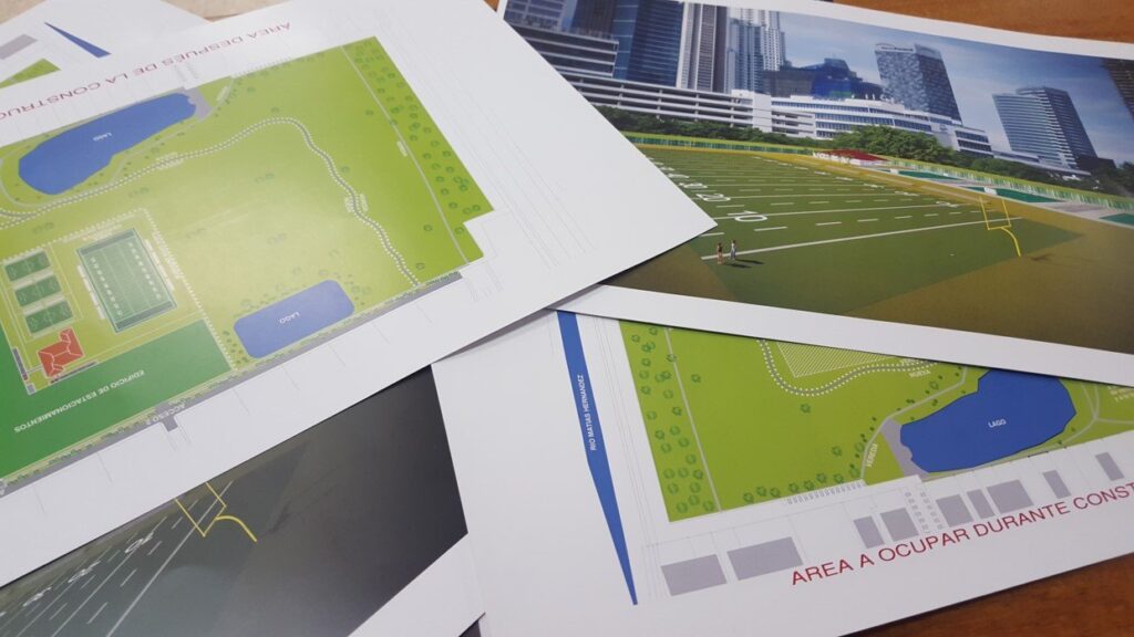 Los planos del proyecto muestran el área que será utilizada, correpondiente a menos del 20% de la dimensión total del parque | Foto: AR